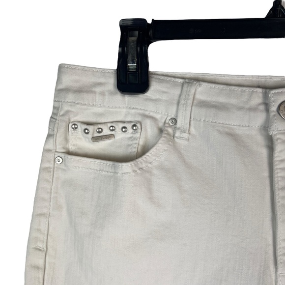 Nine West Jeans Astor Boyfriend Shorts Womens Size 14 White - Picture 3 of 13